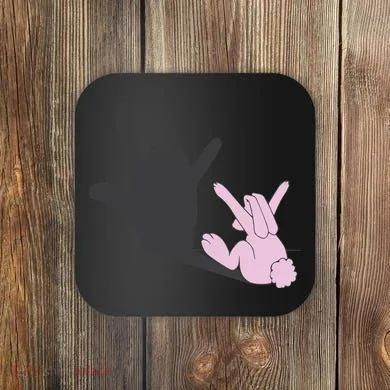 Funny Bunny Easter Day Coaster