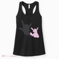 Funny Bunny Easter Day Women's Tank Top thumb 0