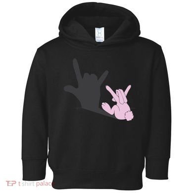 Funny Bunny Easter Day Toddler Hoodie