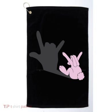 Funny Bunny Easter Day Golf Towel