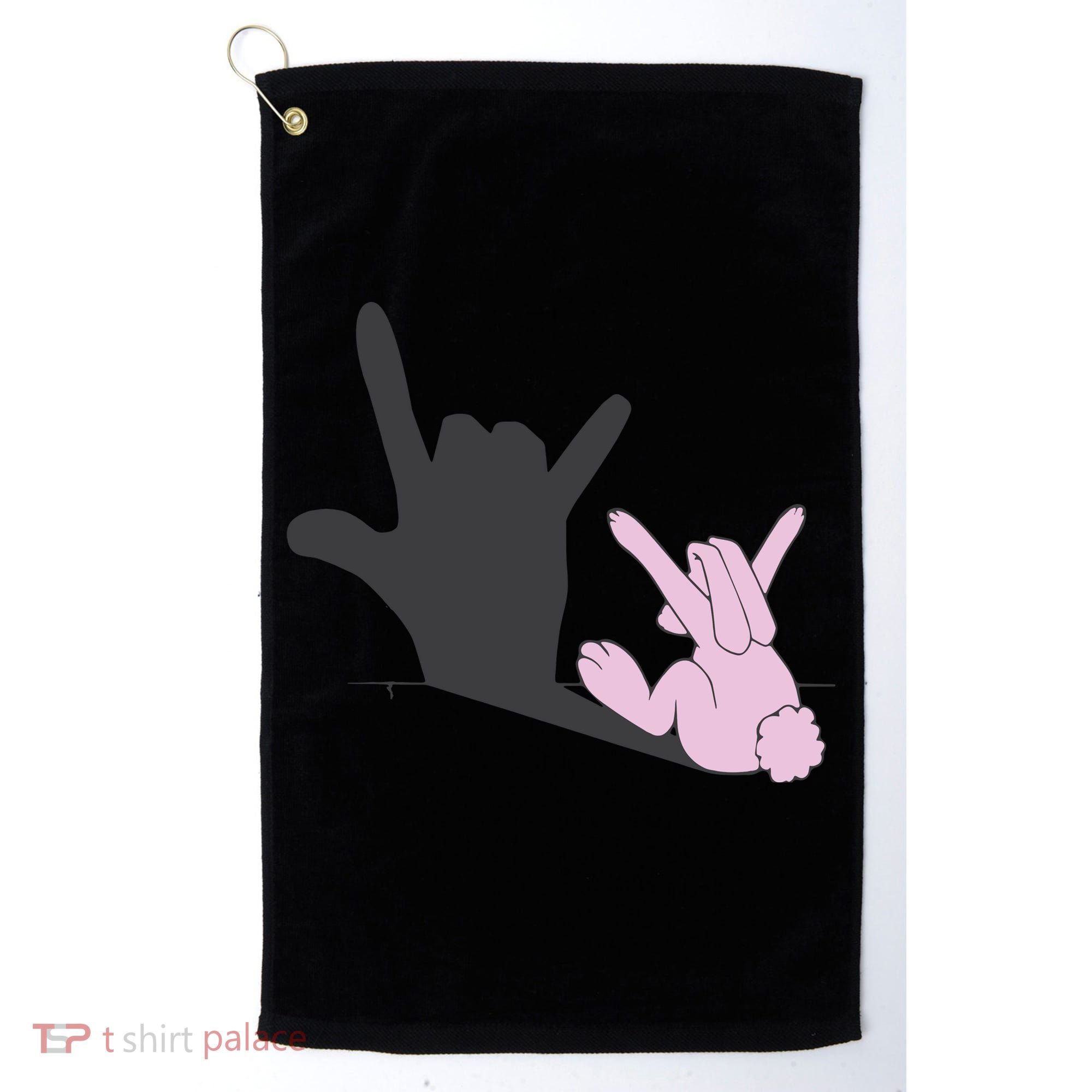 Funny Bunny Easter Day Golf Towel
