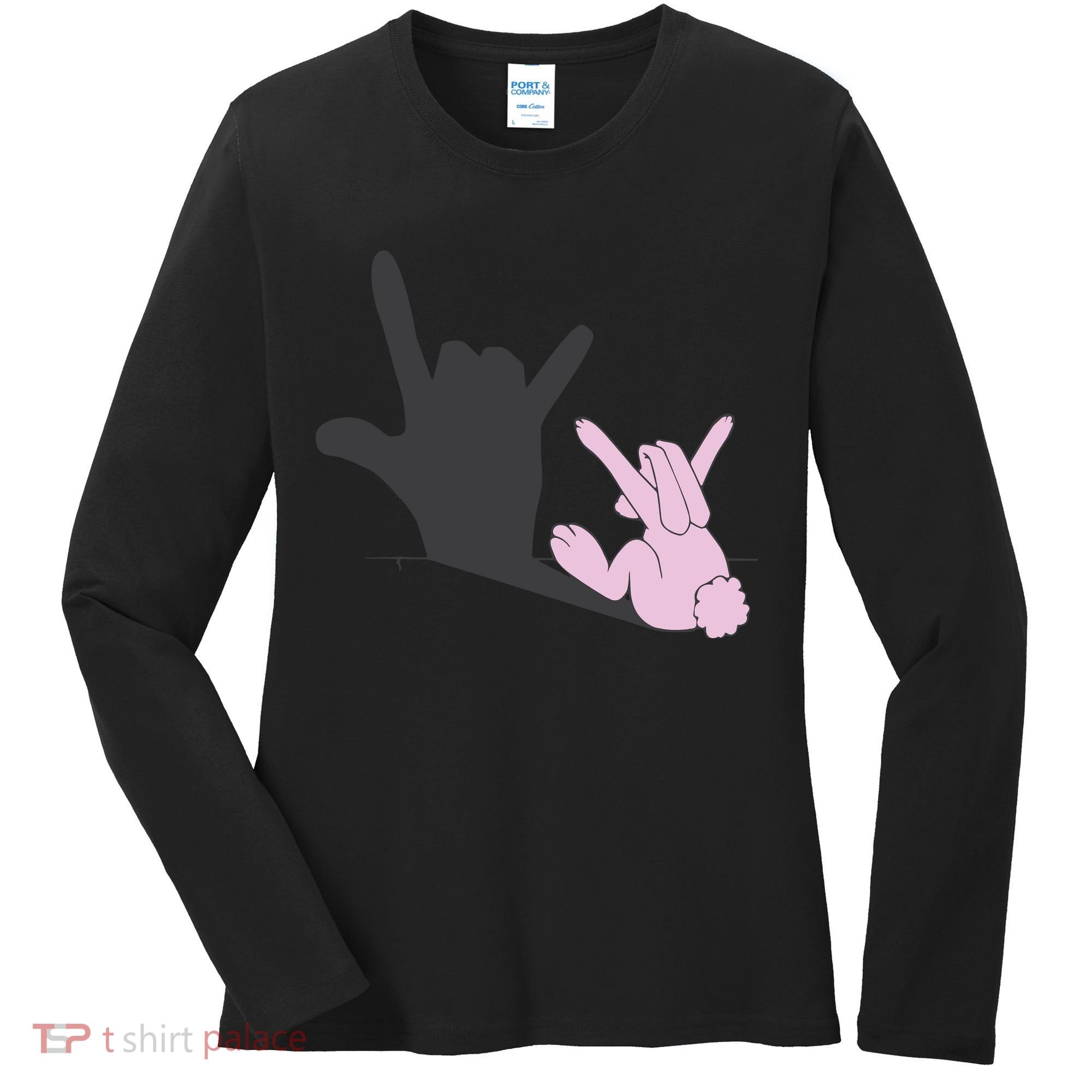 Funny Bunny Easter Day Women's Long Sleeve Shirt
