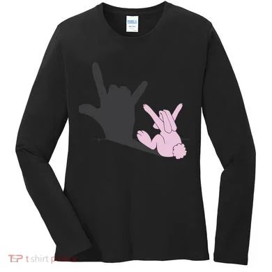 Funny Bunny Easter Day Women's Long Sleeve Shirt