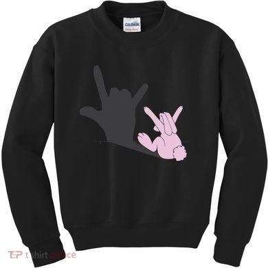 Funny Bunny Easter Day Kids Sweatshirt