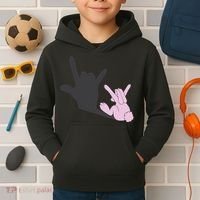 Funny Bunny Easter Day Kids Hoodie thumb 2