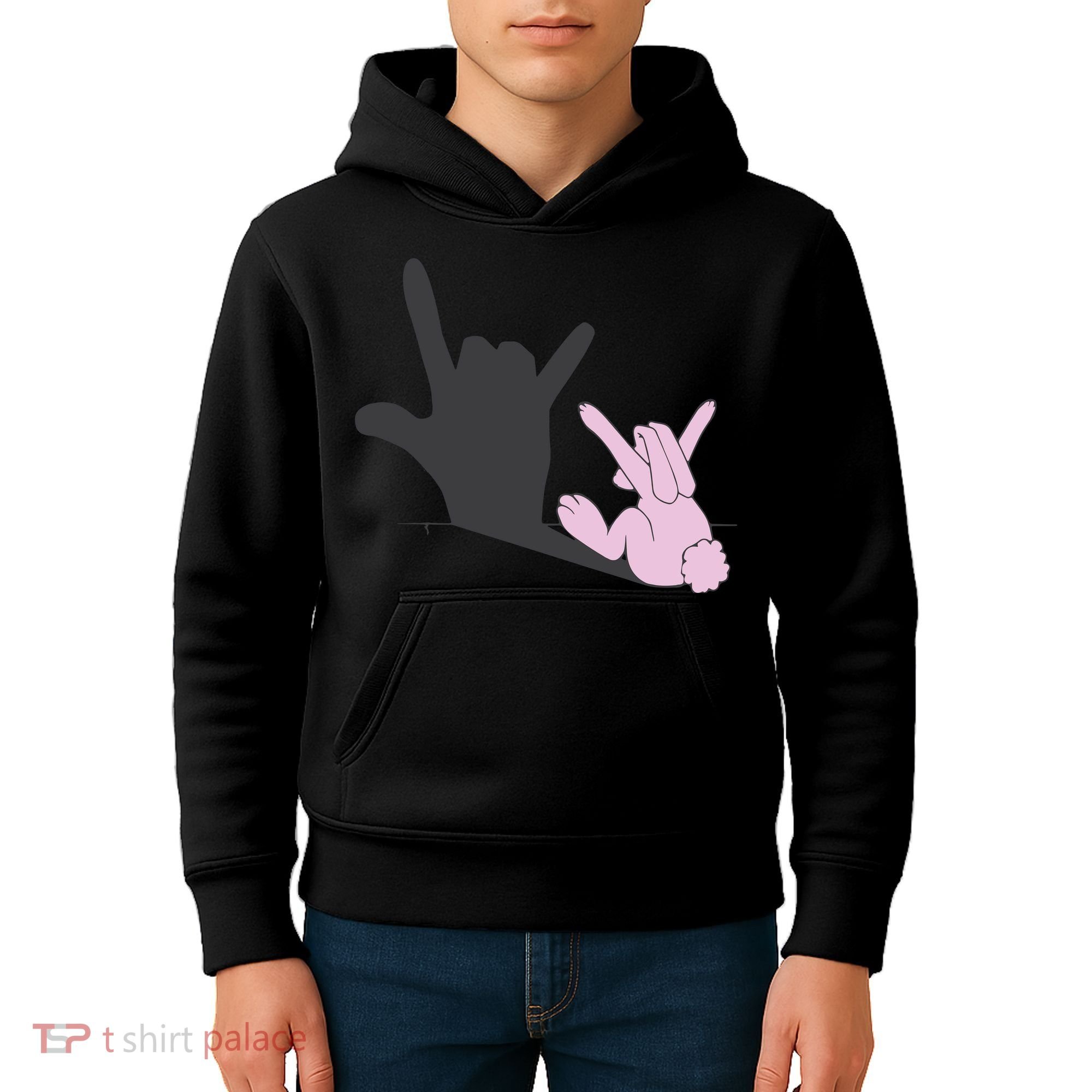 Funny Bunny Easter Day Kids Hoodie