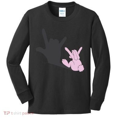 Funny Bunny Easter Day Kids Long Sleeve Shirt