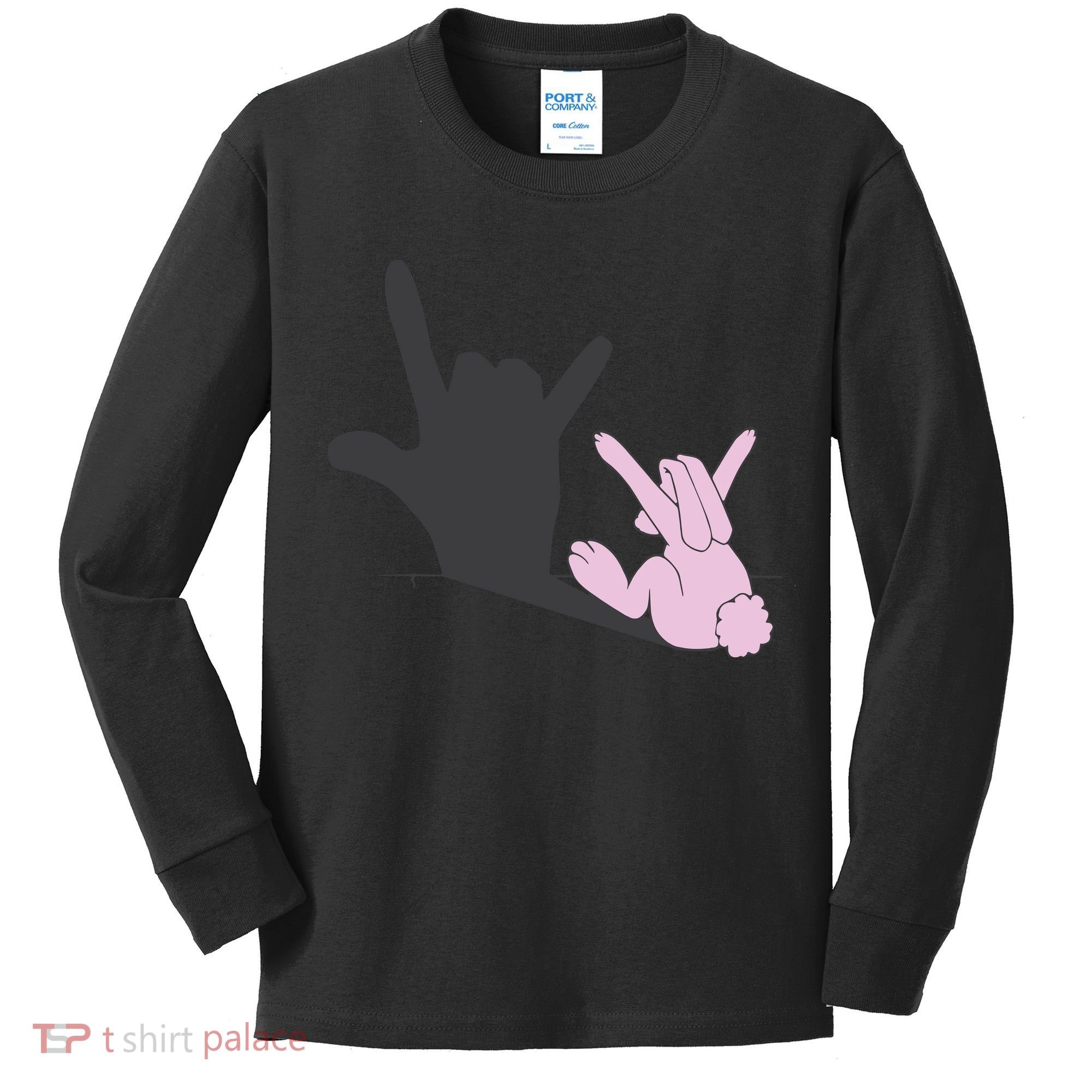 Funny Bunny Easter Day Kids Long Sleeve Shirt