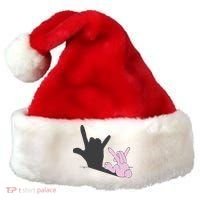 Funny Bunny Easter Day Santa Hat thumb 0