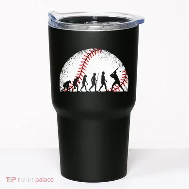 Funny Baseball Evolution Baseball Player Tumbler