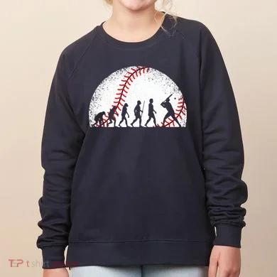 Funny Baseball Evolution Baseball Player Women's Sweatshirt