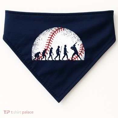 Funny Baseball Evolution Baseball Player USA-Made Doggie Bandana
