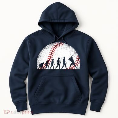 Funny Baseball Evolution Baseball Player Hoodie