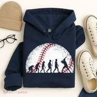 Funny Baseball Evolution Baseball Player Hoodie thumb 4