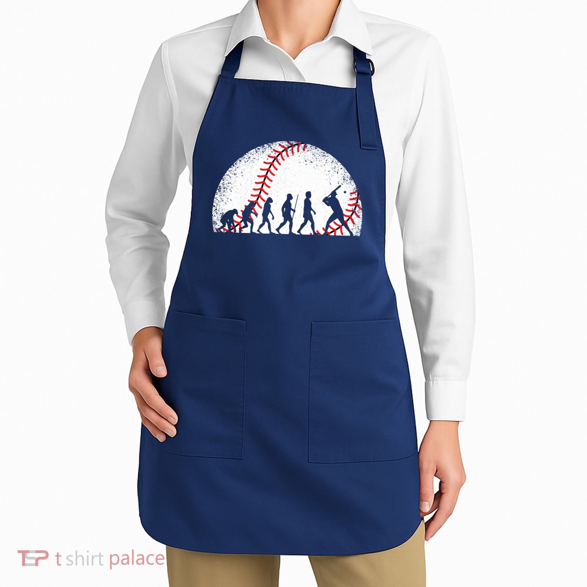 Funny Baseball Evolution Baseball Player Apron