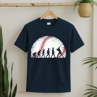 Funny Baseball Evolution Baseball Player T-Shirt thumb 2