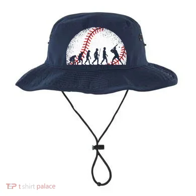 Funny Baseball Evolution Baseball Player Bucket Hat