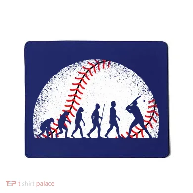 Funny Baseball Evolution Baseball Player Mousepad