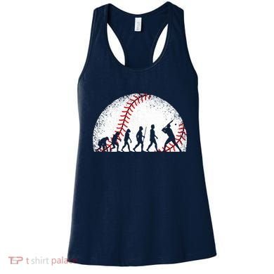 Funny Baseball Evolution Baseball Player Women's Tank Top
