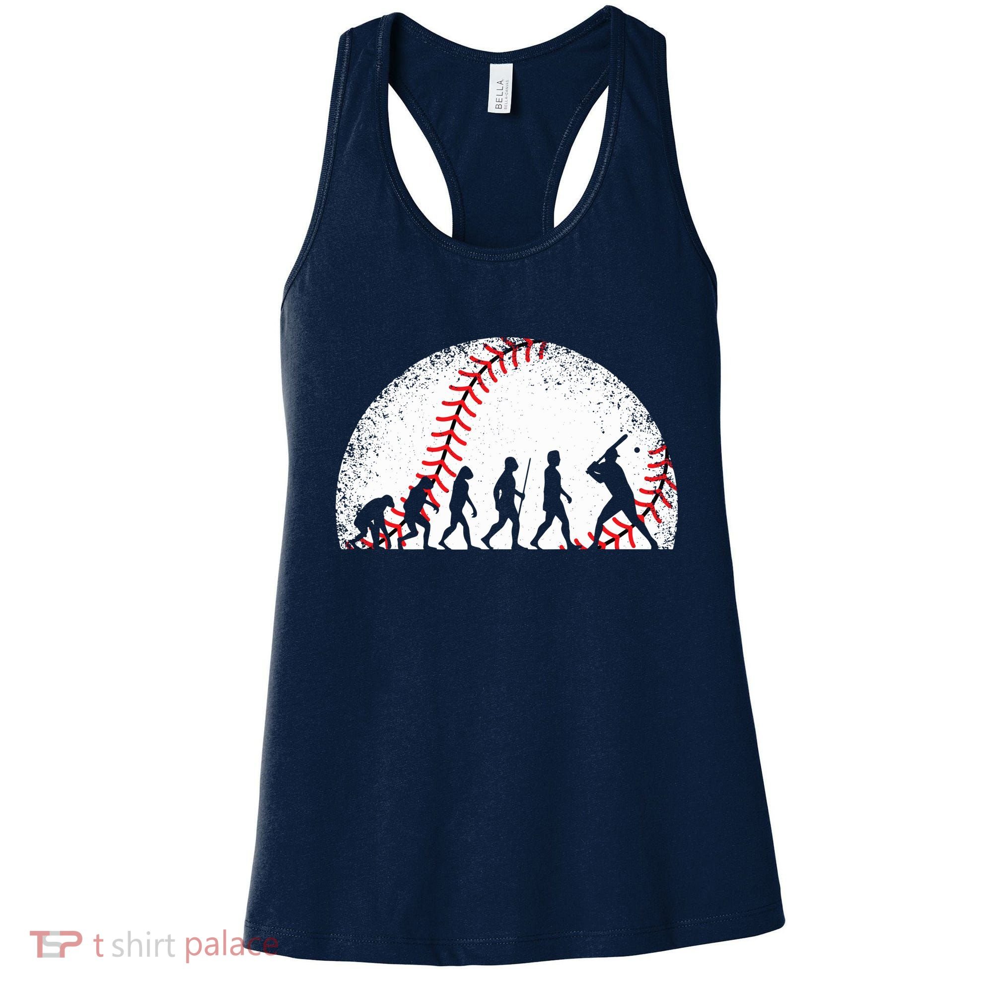 Funny Baseball Evolution Baseball Player Women's Tank Top