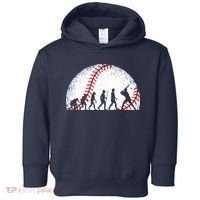 Funny Baseball Evolution Baseball Player Toddler Hoodie thumb 0