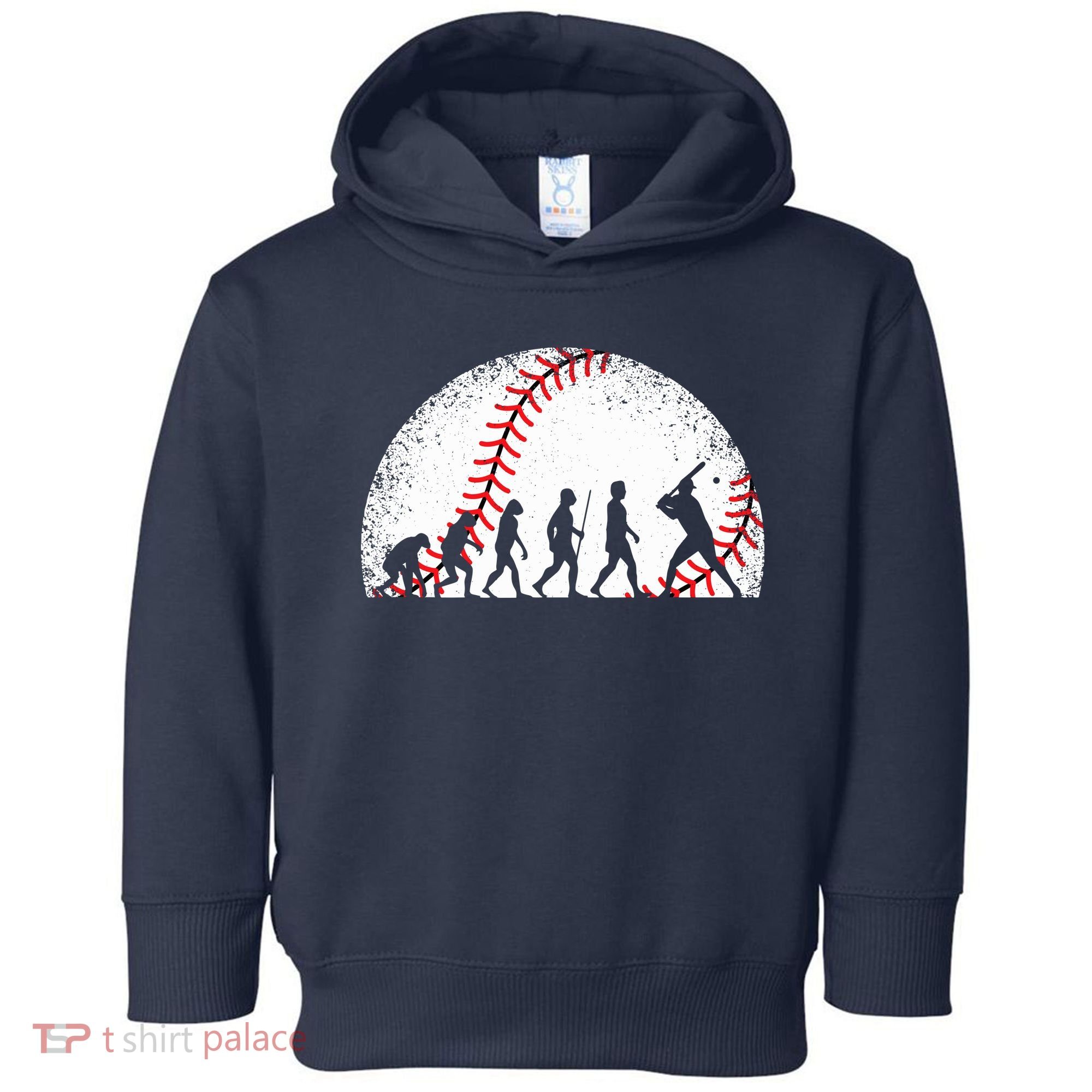 Funny Baseball Evolution Baseball Player Toddler Hoodie
