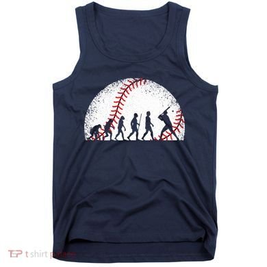 Funny Baseball Evolution Baseball Player Tank Top