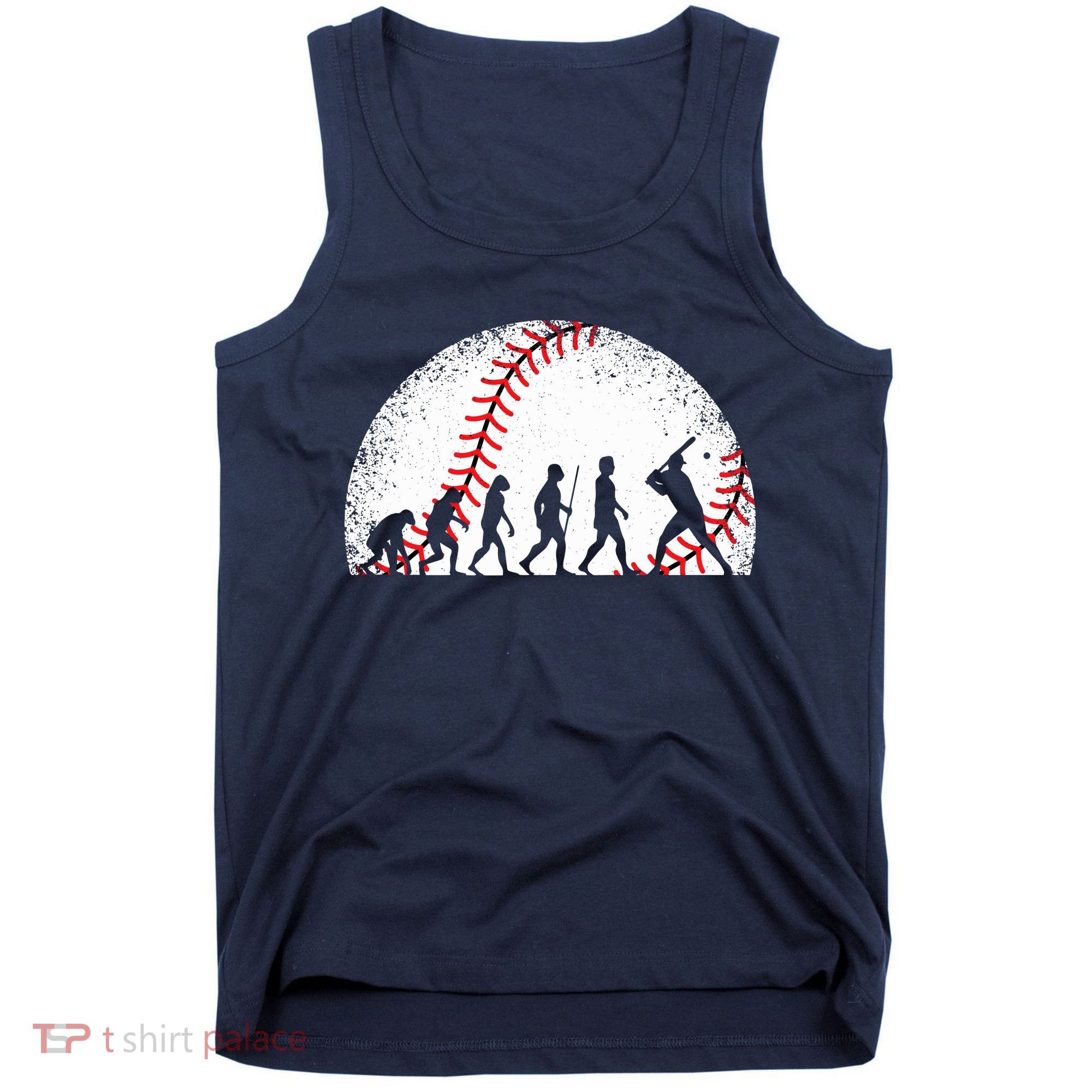 Funny Baseball Evolution Baseball Player Tank Top