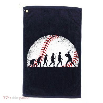 Funny Baseball Evolution Baseball Player Golf Towel