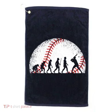 Funny Baseball Evolution Baseball Player Golf Towel