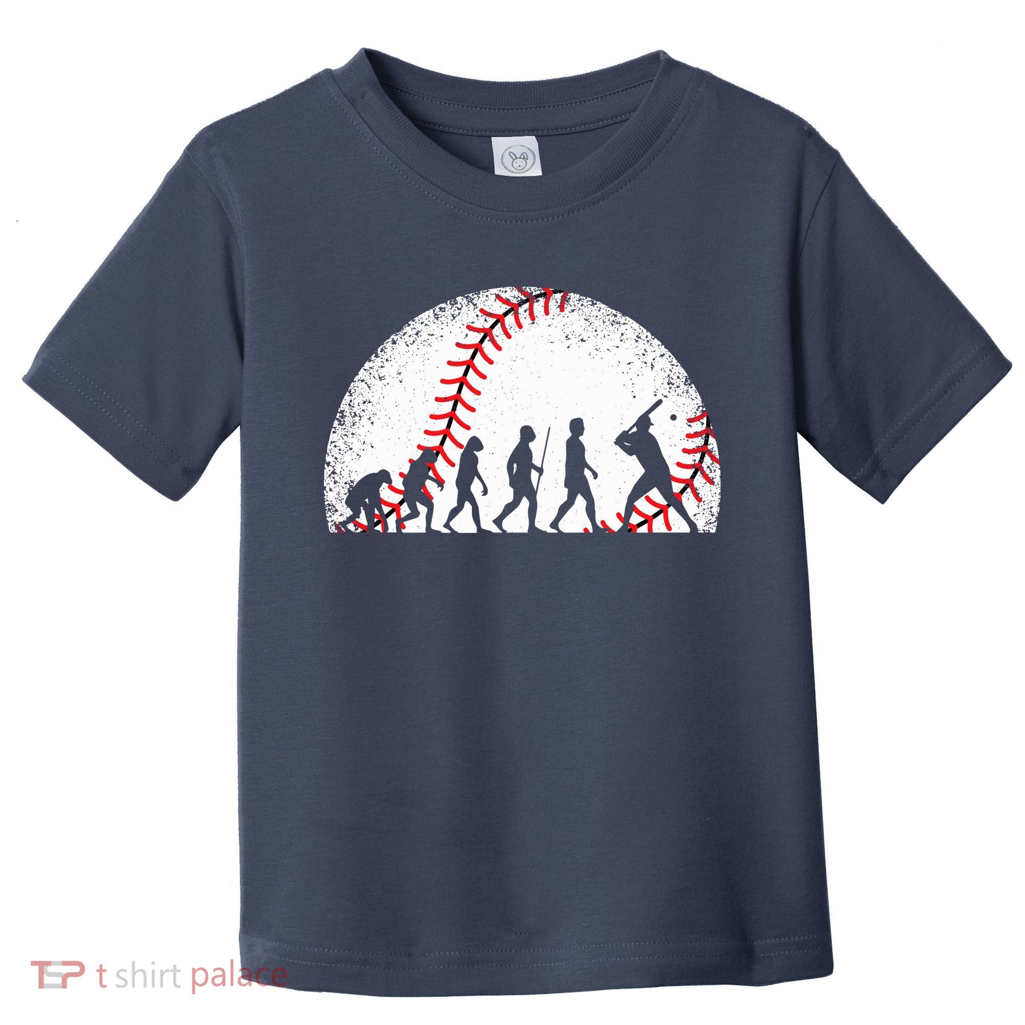 Funny Baseball Evolution Baseball Player Toddler T-Shirt