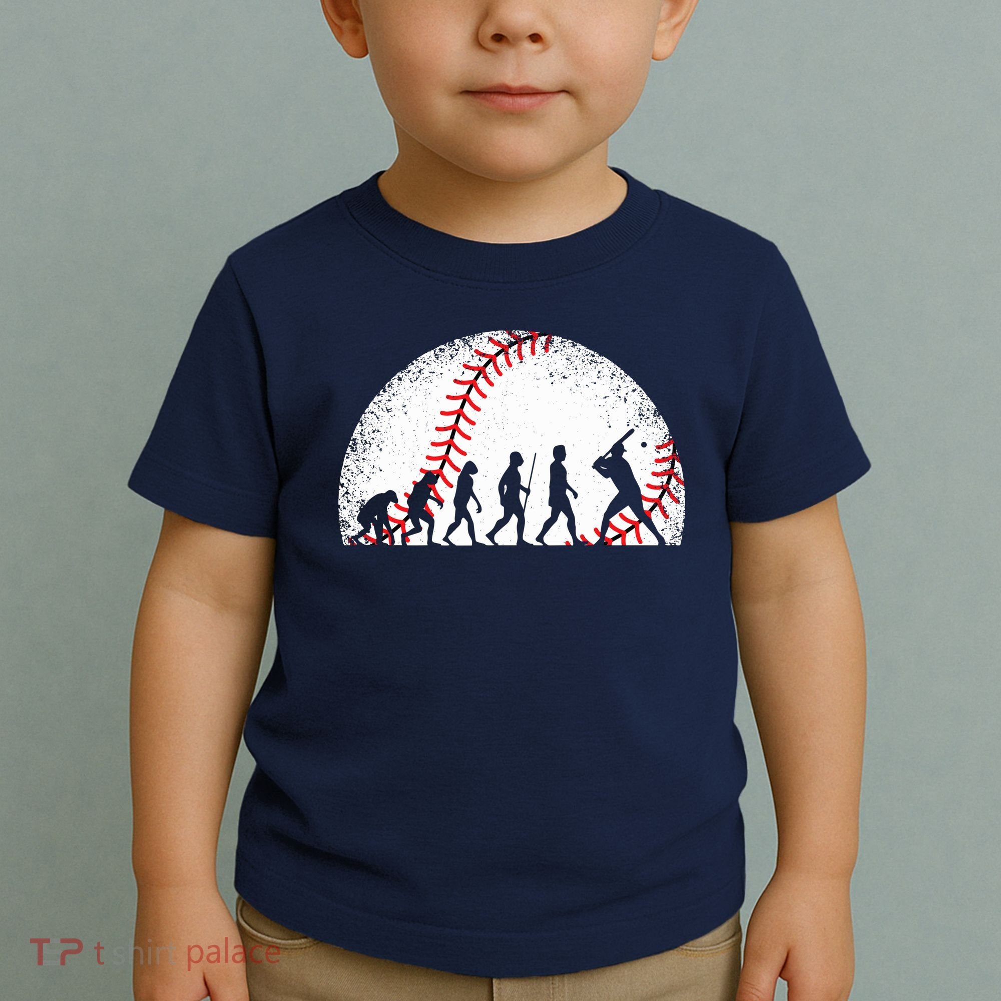 Funny Baseball Evolution Baseball Player Toddler T-Shirt