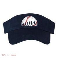 Funny Baseball Evolution Baseball Player Visor thumb 0