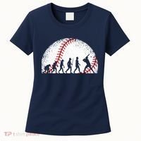 Funny Baseball Evolution Baseball Player Women's T-Shirt thumb 0