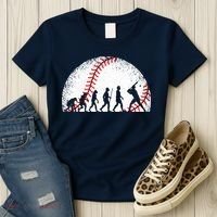 Funny Baseball Evolution Baseball Player Women's T-Shirt thumb 3