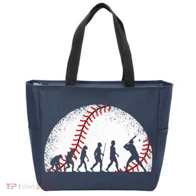 Funny Baseball Evolution Baseball Player Tote Bag