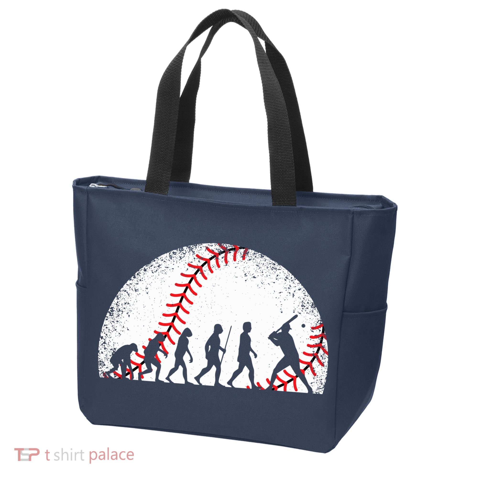 Funny Baseball Evolution Baseball Player Tote Bag