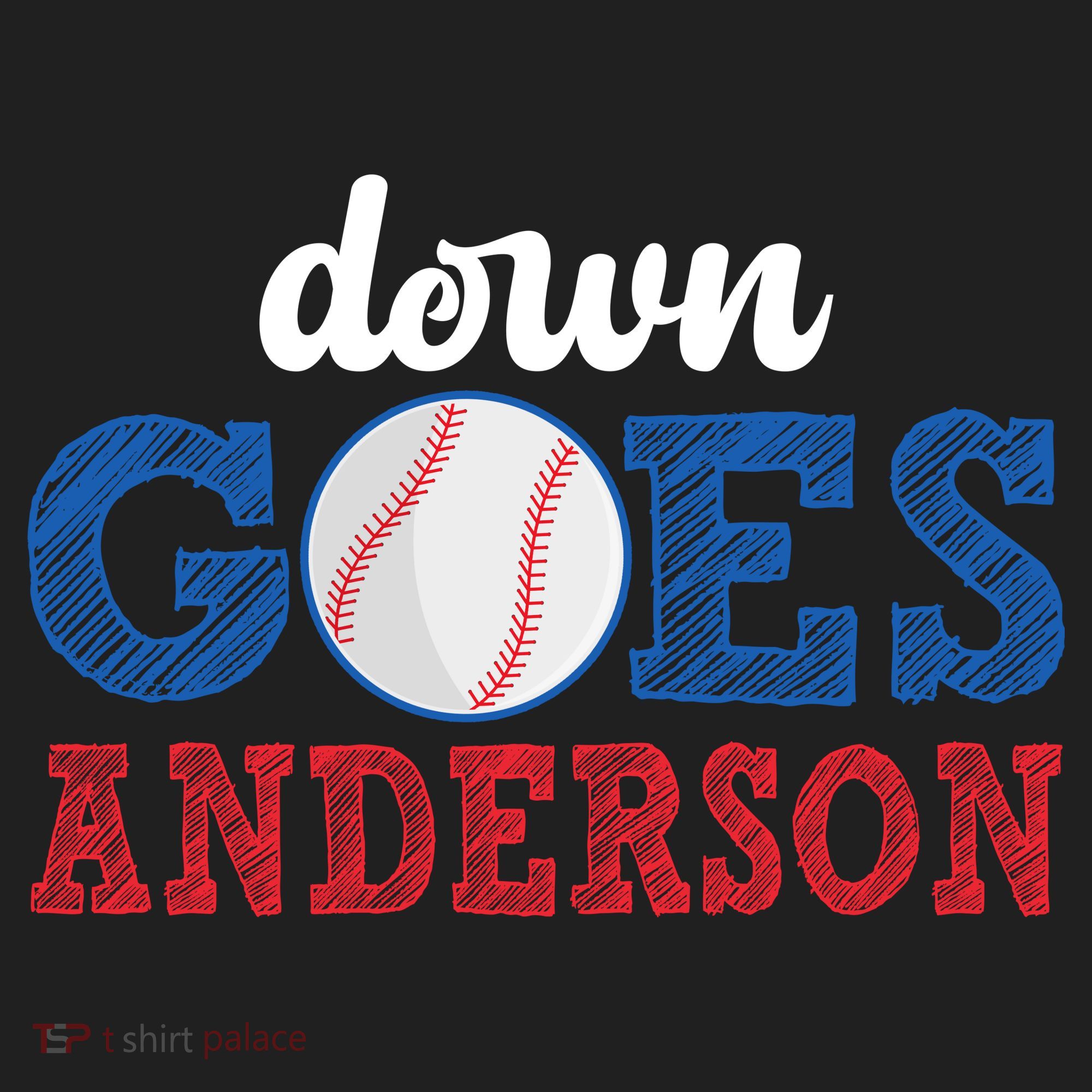 Funny Baseball Fight Down Goes Anderson Women's Sweatshirt