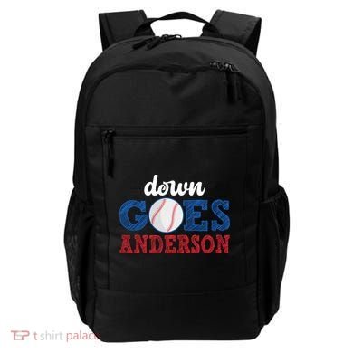 Funny Baseball Fight Down Goes Anderson Backpack