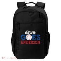 Funny Baseball Fight Down Goes Anderson Backpack thumb 0