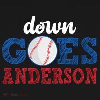 Funny Baseball Fight Down Goes Anderson Backpack thumb 2