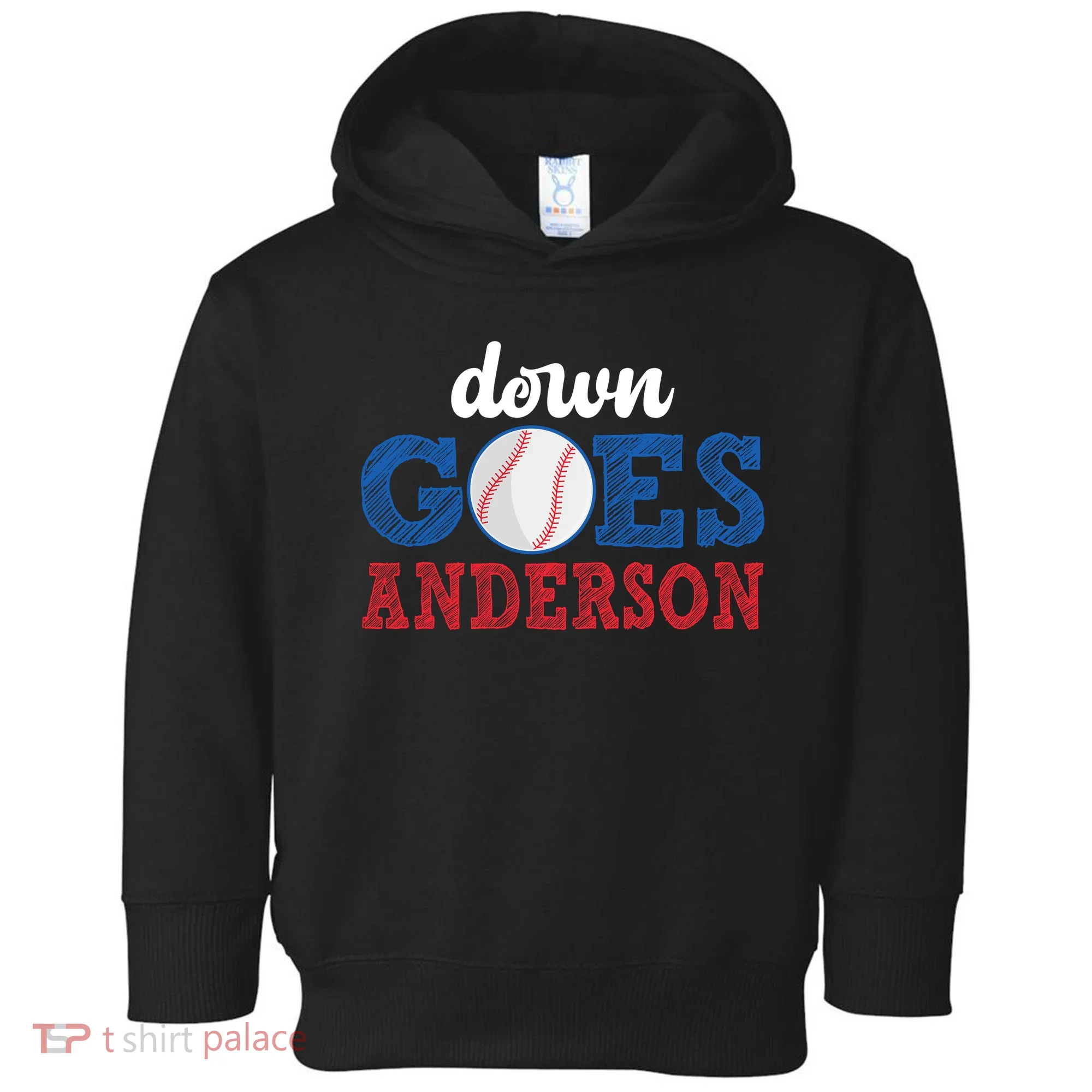 Funny Baseball Fight Down Goes Anderson Toddler Hoodie