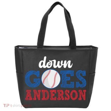 Funny Baseball Fight Down Goes Anderson Tote Bag