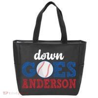 Funny Baseball Fight Down Goes Anderson Tote Bag thumb 0