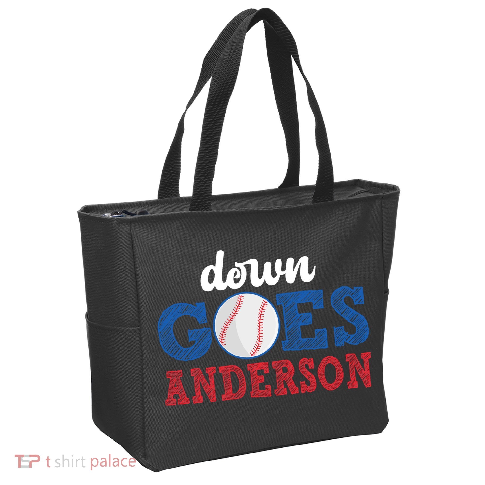 Funny Baseball Fight Down Goes Anderson Tote Bag