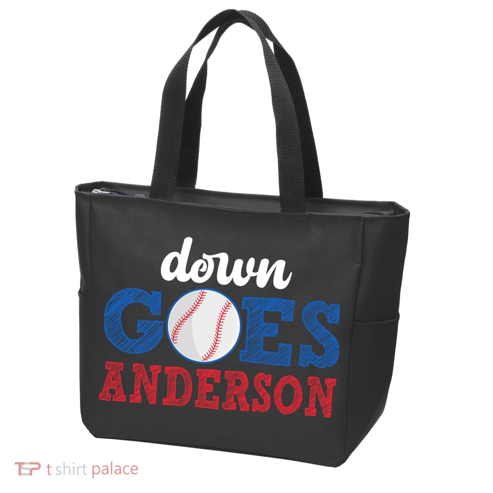 Funny Baseball Fight Down Goes Anderson Tote Bag
