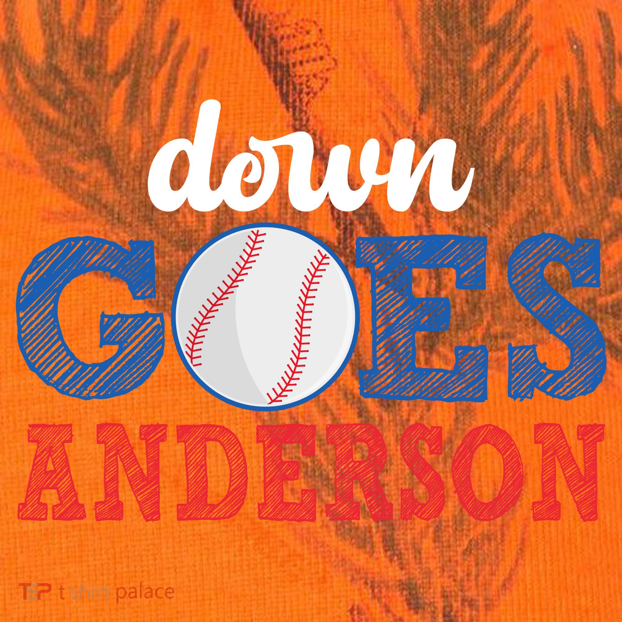 Funny Baseball Fight Down Goes Anderson Kati Licensed 12" Camo Cuffed Beanie