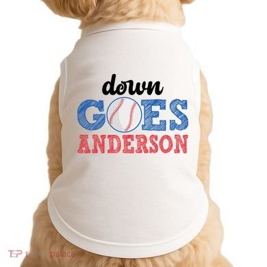 Funny Baseball Fight Down Goes Anderson Doggie Tank