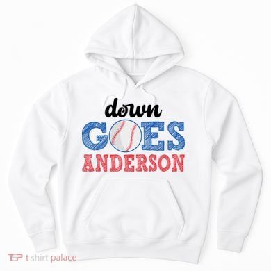 Funny Baseball Fight Down Goes Anderson Hoodie