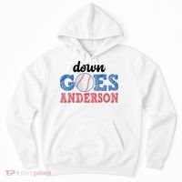 Funny Baseball Fight Down Goes Anderson Hoodie thumb 0